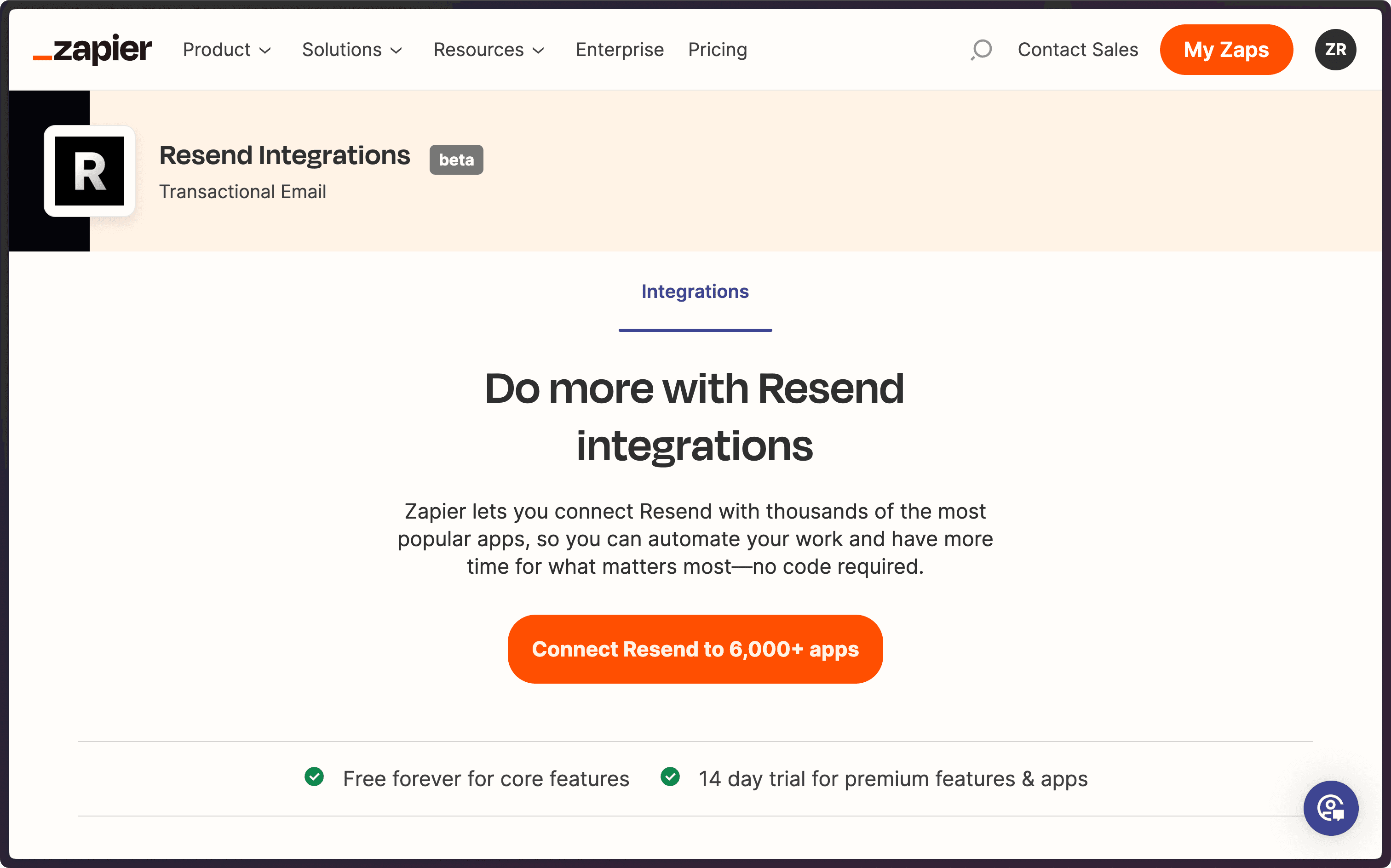 Resend Zapier Integration